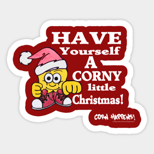 Corny Little Christmas Sticker